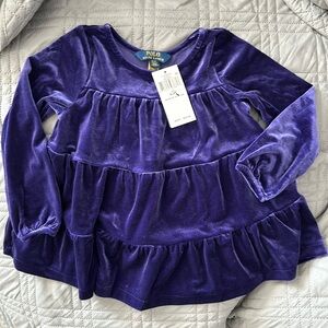 New size 4T polo Ralph Lauren holiday velvet dress